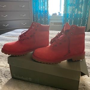 Red Timberland Boots